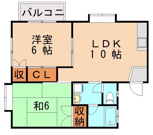 コーポゆかりの物件間取画像